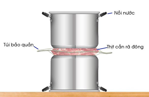 Hướng dẫn rã đông thực phẩm không cần lò vi sóng
